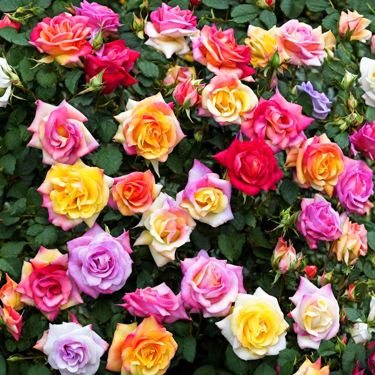 100 Mixed Color Rainbow Rose