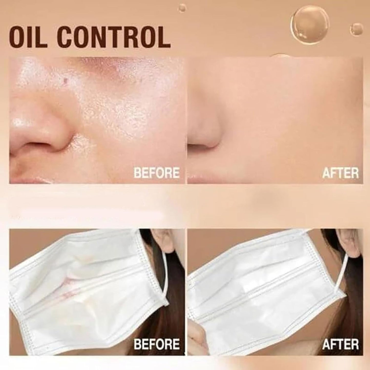 3 Colors Oil Control Matte Face Powder