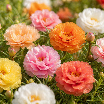 🌼 Portulaca Flowers: Super Easy to Grow, Perfect for Beginners