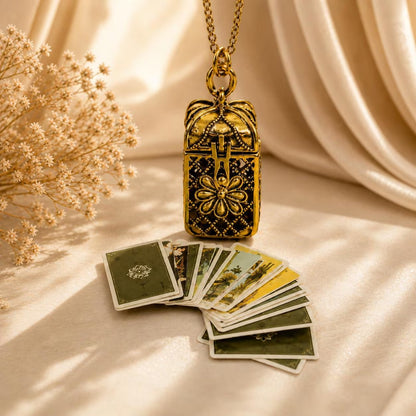 🎄💝Tarot Card Necklace with Mini Tarot Cards