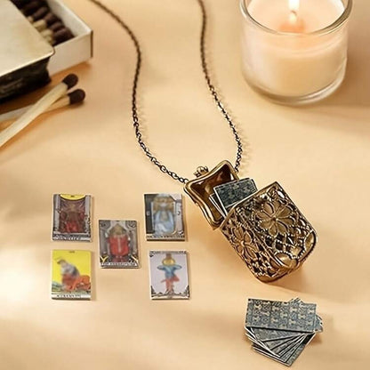 🎄💝Tarot Card Necklace with Mini Tarot Cards