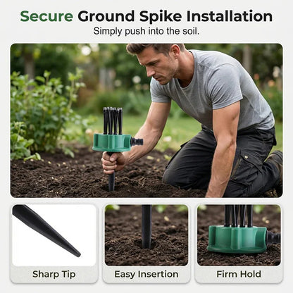 360° Flexible Garden Sprinkler with Adjustable Multi-Directional Water Spray