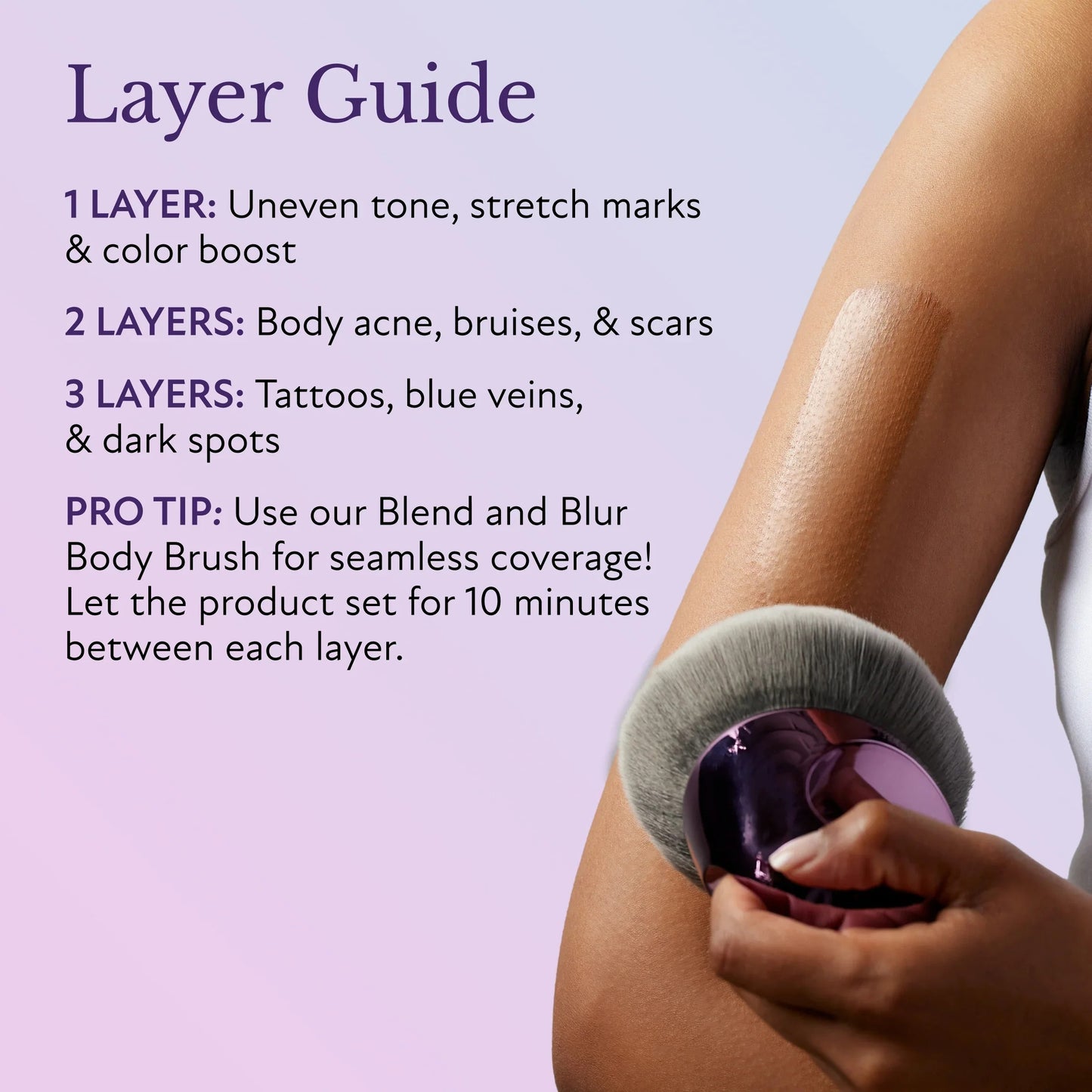 Beauty Body Coverage Concealer+ Large Buffer Brush 