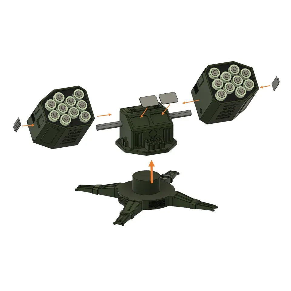 🚀Rotatable Battery Missle Launcher🔋AAA and AA available