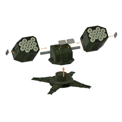 🚀Rotatable Battery Missle Launcher🔋AAA and AA available