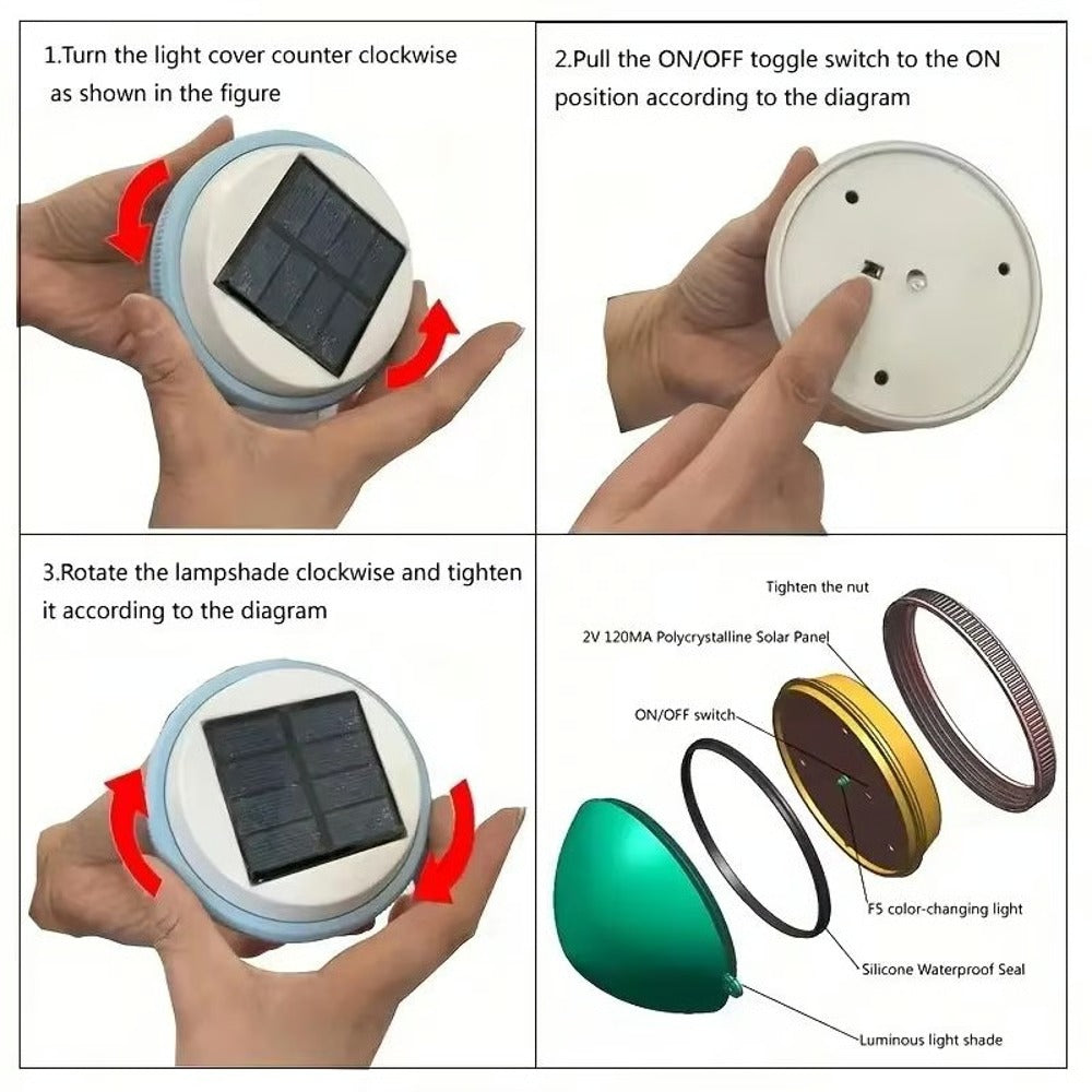 Solar Floating Pool Light