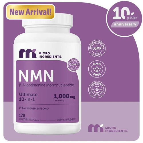 Micro Ingredients NMN Complex 1000mg Per Serving  Capsules
