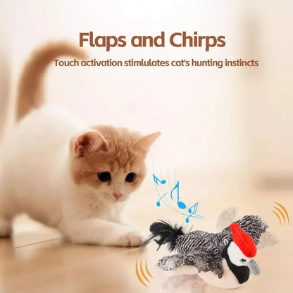 🐱Interactive Cat Toys🐦Rechargeable Chirping Flapping Bird