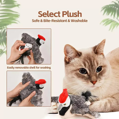 🐱Interactive Cat Toys🐦Rechargeable Chirping Flapping Bird