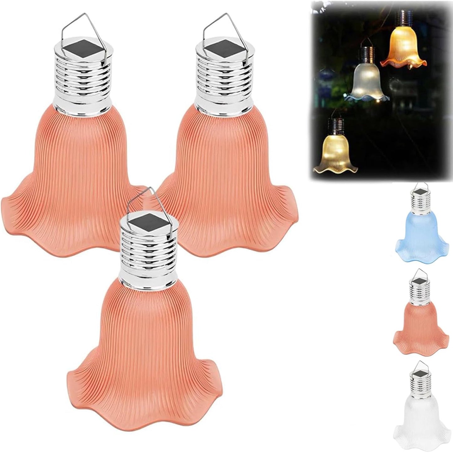 Solar Tulip Outdoor String Lights
