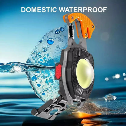 dht™⭐Mini Keychain Flashlight Rechargeable Work Light Multifunction Outdoor Camping Emergency Light
