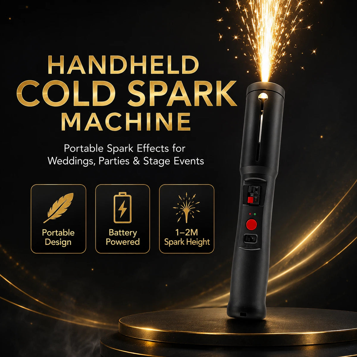 Handheld Electronic Cold Spark Controller – Party & Stage Firework Effect Machine