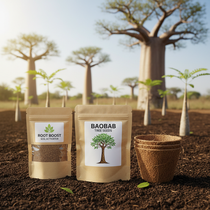 Seeds Packet + Soil Activator + 1 Coir Pot - 猴面包树场景