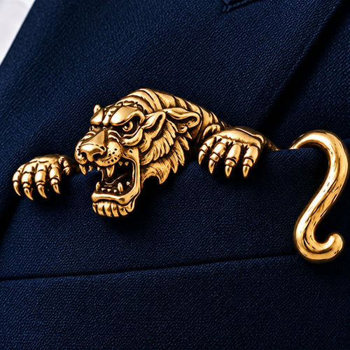 ✨ Luxury Sculpted Animal Brooch – Premium Statement Piece for Suits & Blazers