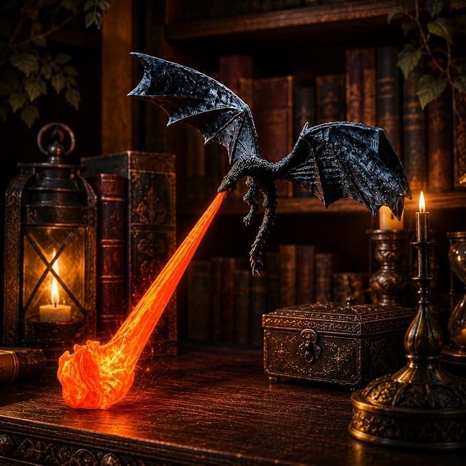 🐉 3D Dragon Flame Sculpture Ornament