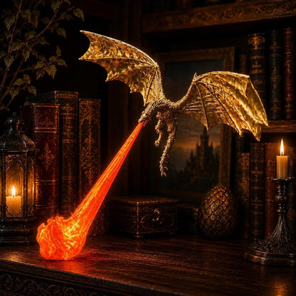 🐉 3D Dragon Flame Sculpture Ornament