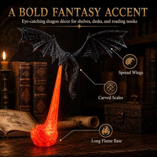 🐉 3D Dragon Flame Sculpture Ornament