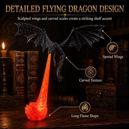 🐉 3D Dragon Flame Sculpture Ornament