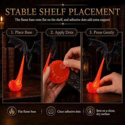 🐉 3D Dragon Flame Sculpture Ornament
