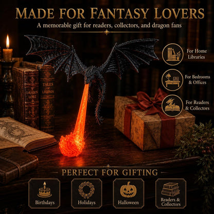 🐉 3D Dragon Flame Sculpture Ornament