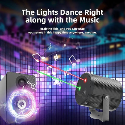💡 Mini Cylinder DJ Disco Laser Light for Parties, Christmas, Weddings & Events