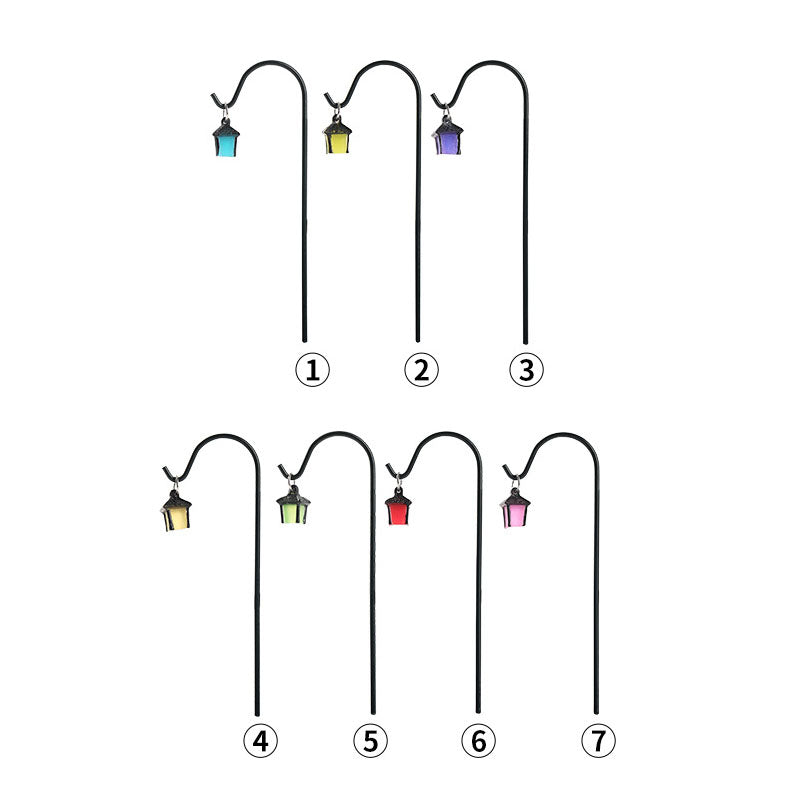 🌙 7-Pack Glow-in-the-Dark Mini Lantern Stakes - Magical Garden Decor