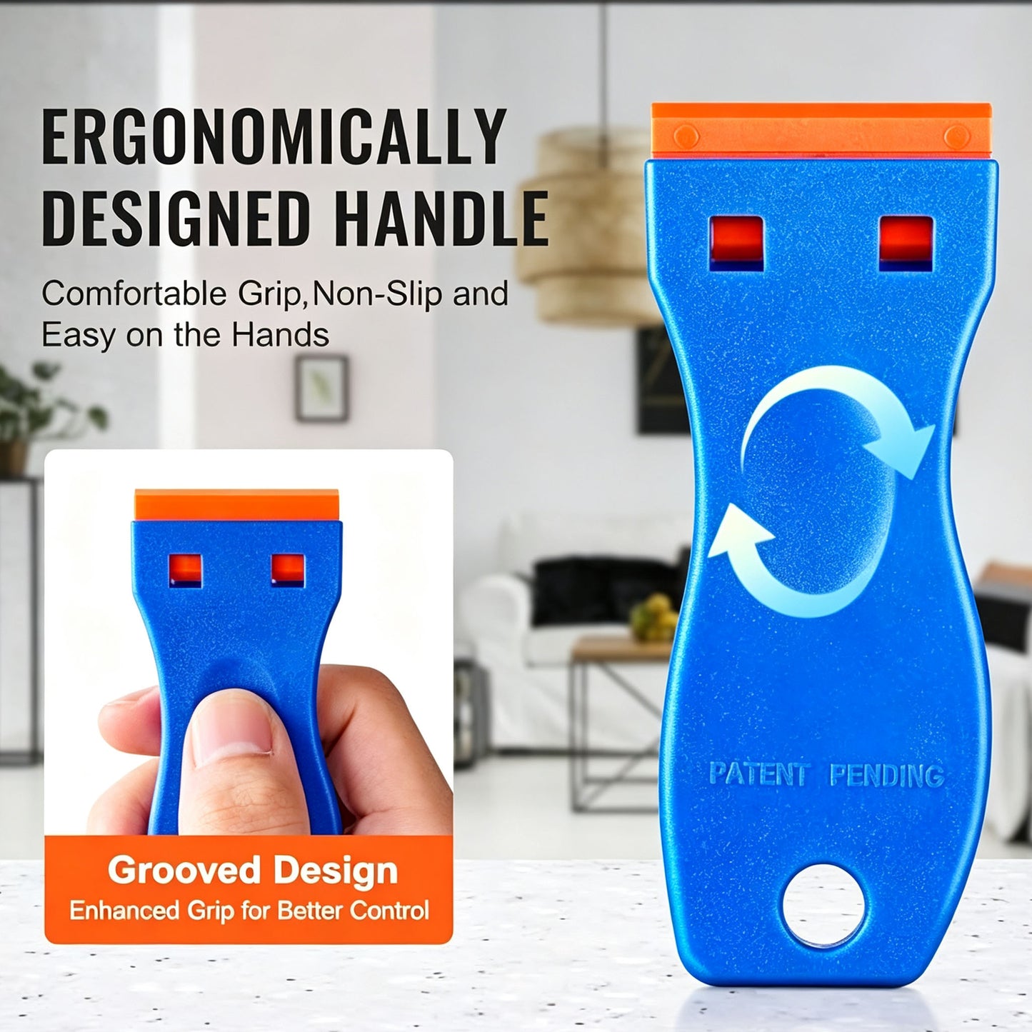 🧽 Plastic Razor Blade Scraper – Adhesive & Sticker Removal Tool