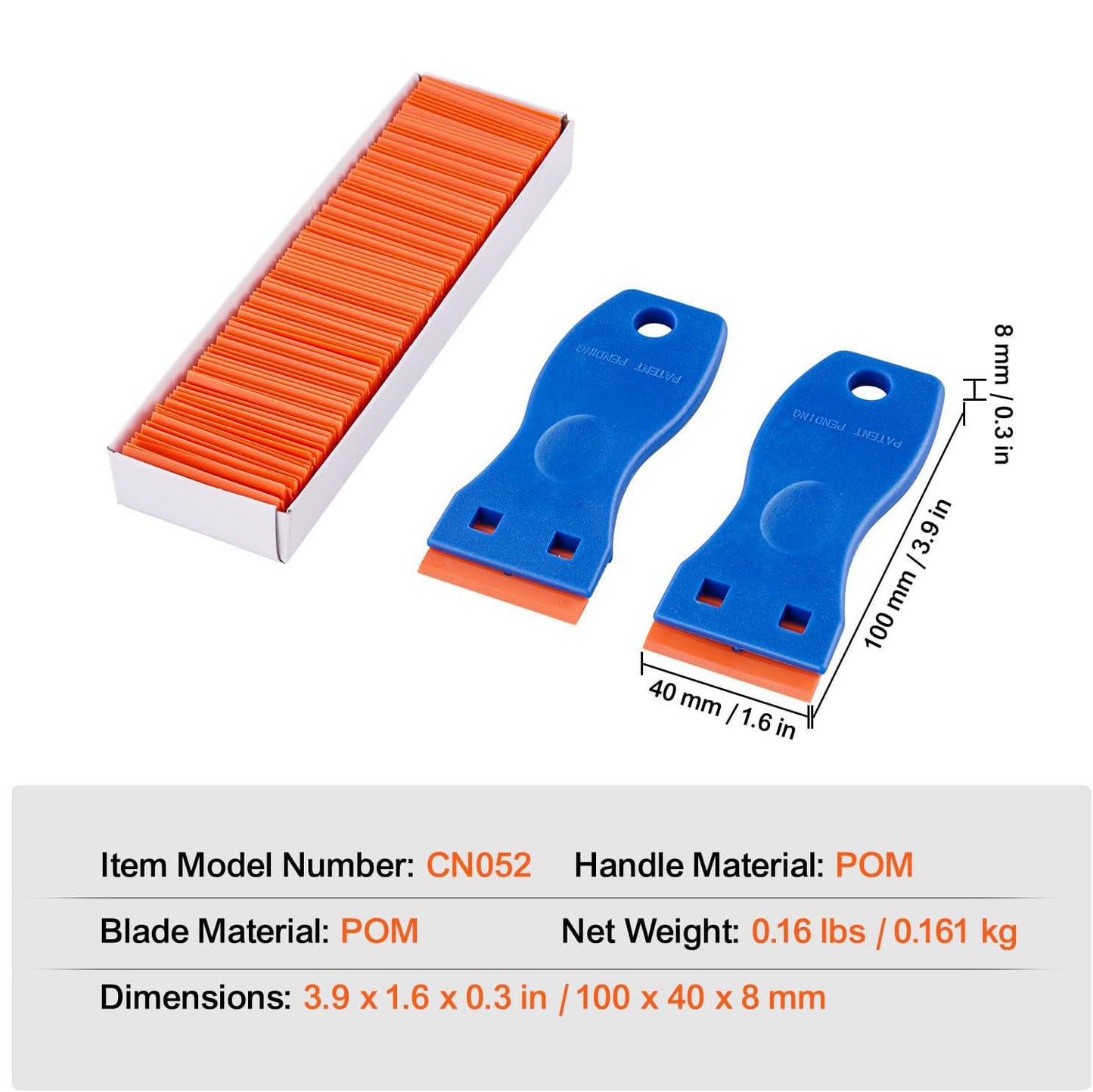 🧽 Plastic Razor Blade Scraper – Adhesive & Sticker Removal Tool