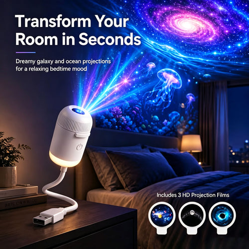 HD Smart 5D Starry Sky Projection Night Light / Holographic Night Light Projector