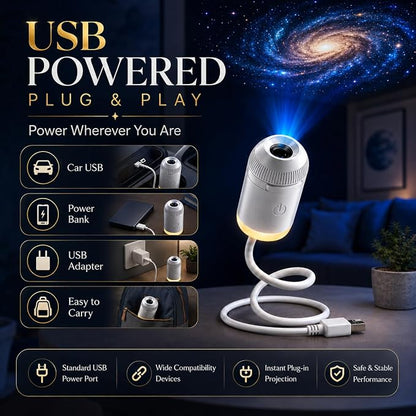 HD Smart 5D Starry Sky Projection Night Light / Holographic Night Light Projector