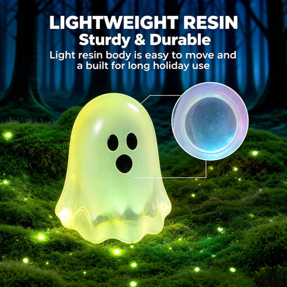 🎃 Glow‑in‑the‑Dark Mini Ghosts – Cute Halloween Hanging Decorations, 7 Assorted Colors Per Set