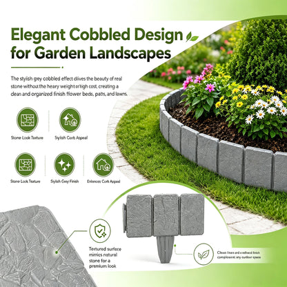 🏠 Faux Stone Garden Edging Border