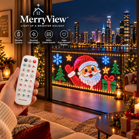 dht™⭐ Christmas  Smart Animated Pixel Lights🎄Upgrade Your Balcony With Animated Christmas Magic!