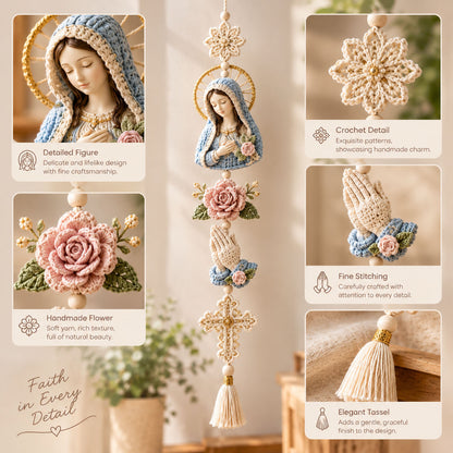 ✝️🧵Blessed Faith Hanging Cascade DIY Crochet Kit
