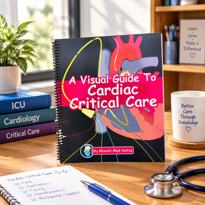 📖 A Visual Guide to Cardiac Critical Care | Illustrated ICU Nursing Study Book & Medical Reference