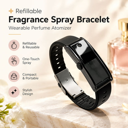 ✨Refillable Fragrance Spray Bracelet – Wearable Perfume Atomizer
