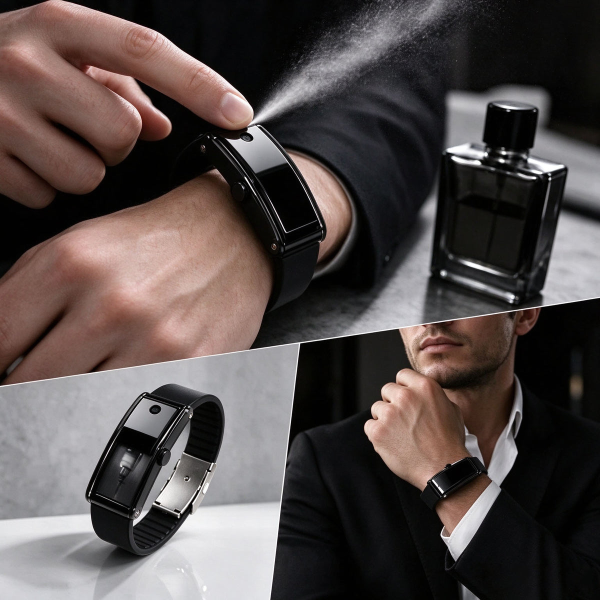 ✨Refillable Fragrance Spray Bracelet – Wearable Perfume Atomizer