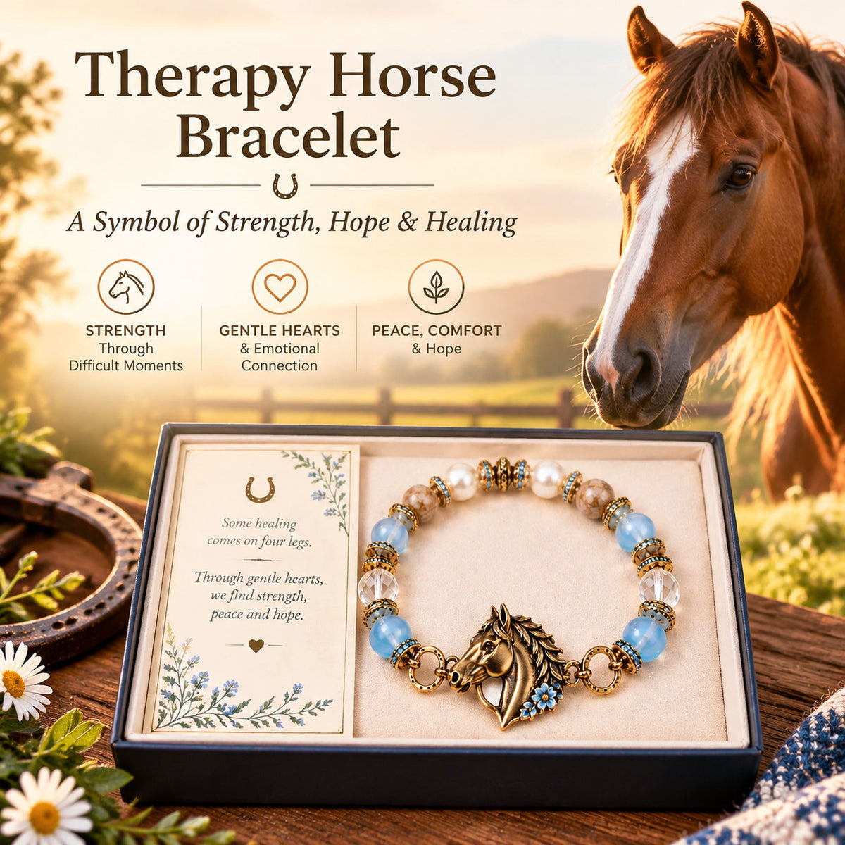 🐴 Therapy Horse Bracelet | A Symbol of Strength, Hope & Healing