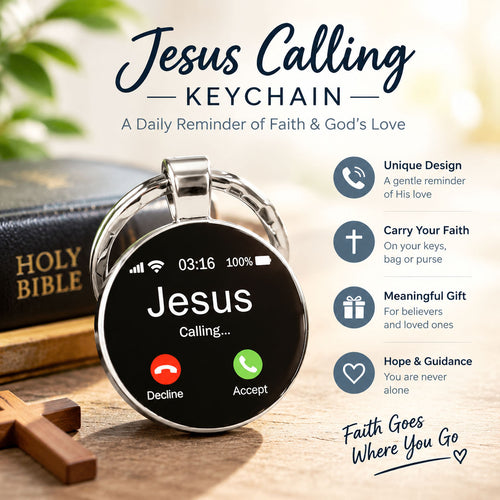 💥Buy 1 get 1 free 🔥Jesus Calling Keychain | A Daily Reminder of Faith & God’s Love