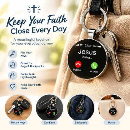 💥Buy 1 get 1 free 🔥Jesus Calling Keychain | A Daily Reminder of Faith & God’s Love