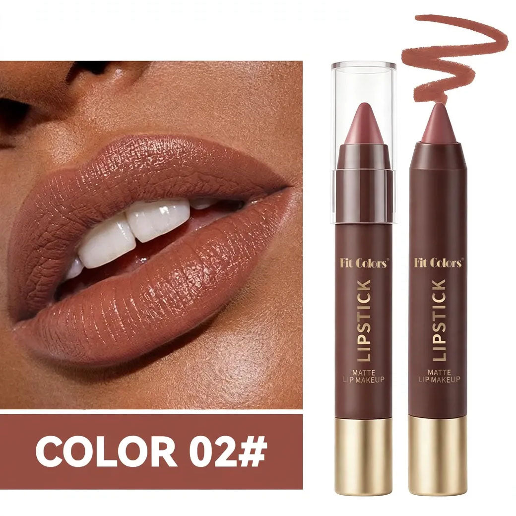 💄Long-Lasting Matte Brown Lip Liner & Lipstick – 6 Colors