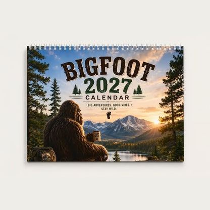 🦶Bigfoot 2027 Calendar - Funny Sasquatch Wall Calendar
