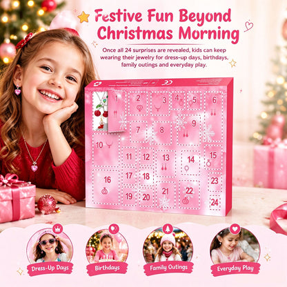 💎 24-Day Christmas Jewelry Blind Box Advent Calendar | Rings, Necklaces & Earrings Gift Set