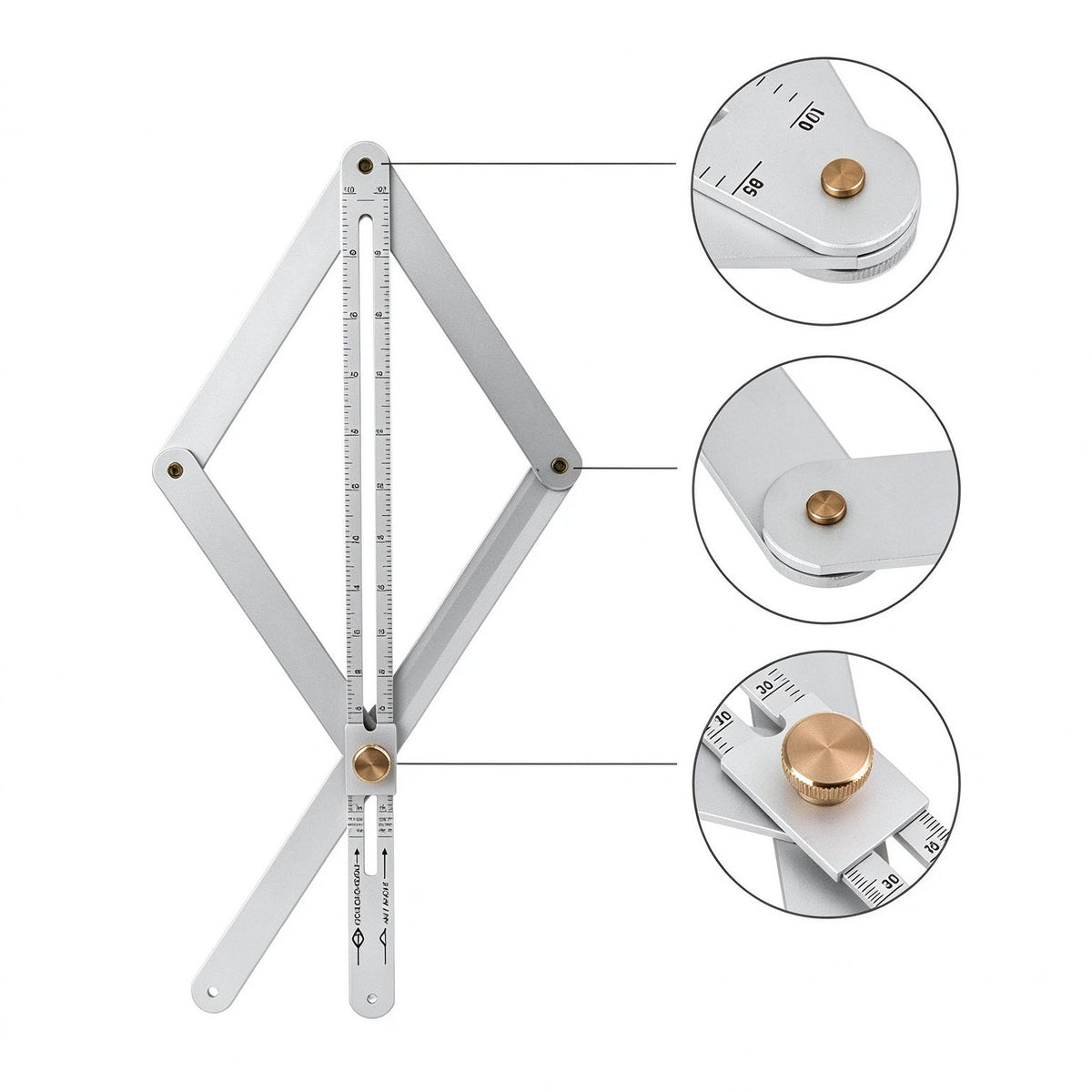 📐New Premium Corner Angle Finder, Stainless Steel Protractor Digital Angle Finder with Scales