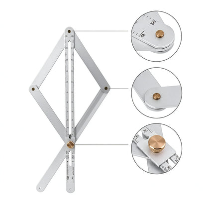 📐New Premium Corner Angle Finder, Stainless Steel Protractor Digital Angle Finder with Scales