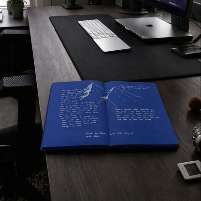 dht™⭐Notedfy Think Blue Notebook Free with White Ink Pen | A Creative Space for Bigger Ideas