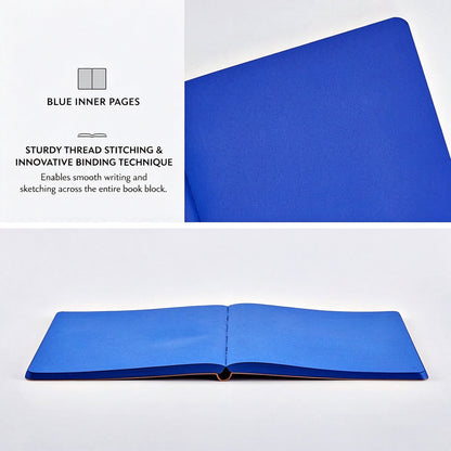 dht™⭐Notedfy Think Blue Notebook Free with White Ink Pen | A Creative Space for Bigger Ideas