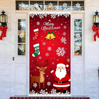 dht™⭐Christmas Door Cover | Festive Holiday Front Door Decoration