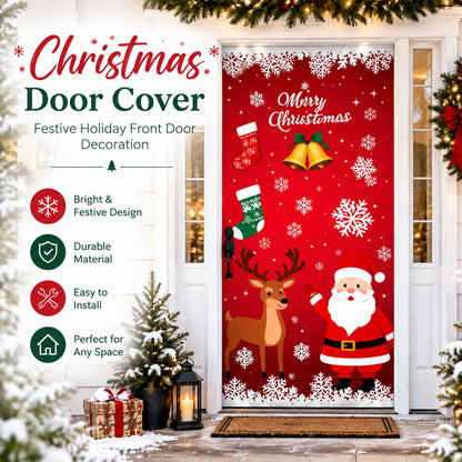 dht™⭐Christmas Door Cover | Festive Holiday Front Door Decoration