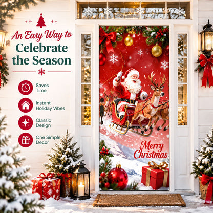 dht™⭐Christmas Door Cover | Festive Holiday Front Door Decoration